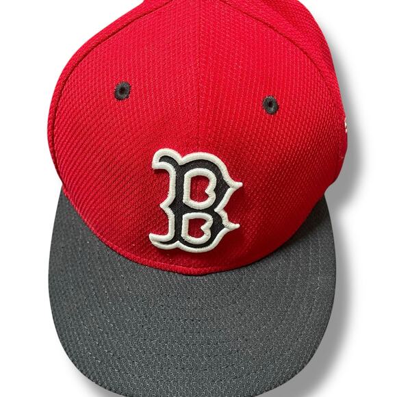 Boston Red Sox New Era 59FIFTY Fitted Hat Cap Size 6 3/4 MLB Fenway Performance - Picture 2 of 11